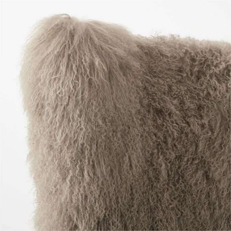 Bozzi Taupe Mongolian Sheepskin Accent Chair - Image 8