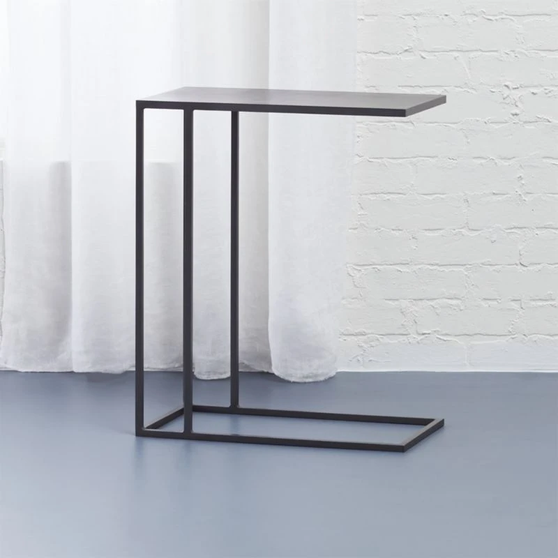 Mill Black Metal C Side Table